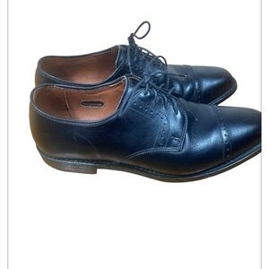 Allen‎ Edmonds  Clifton 3308 Black Calfskin Cap Toe Derby Shoes Size 7.5